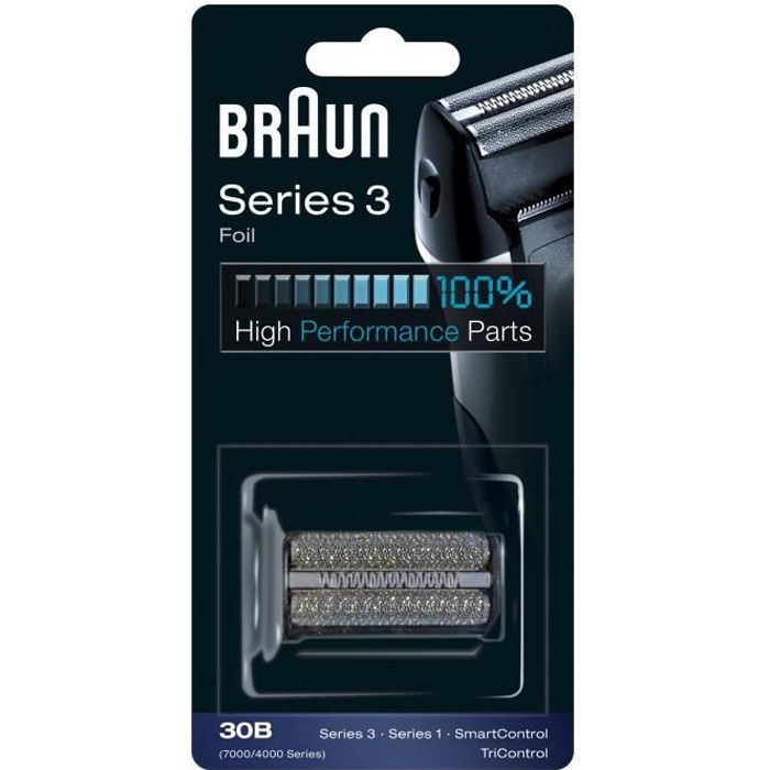 Braun 30B Zwarte Vervangingsonderdeel Compatibel met Series 3 Scheerapparaten