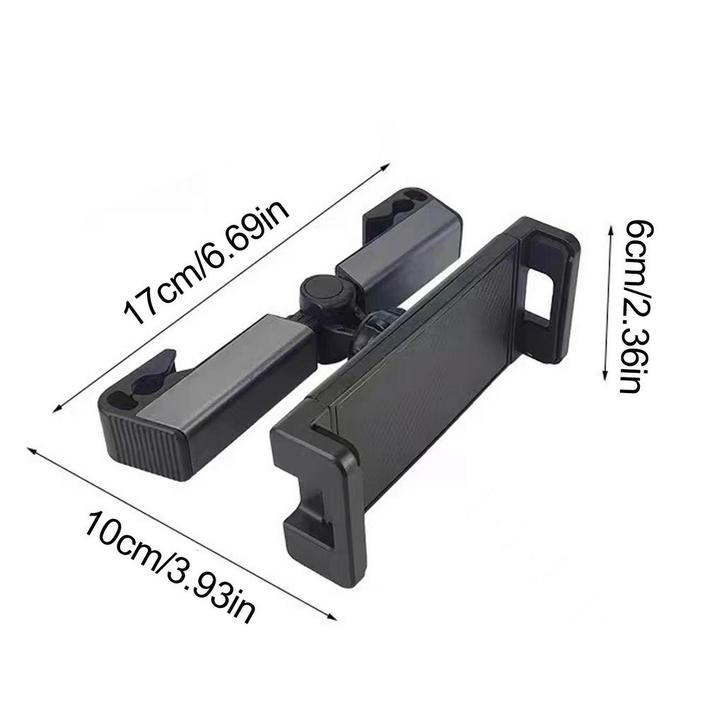 Carzino Kopfstützen-Halterung | 360° drehbar | Sicher & faltbar | Für Tablets & Smartphones 7