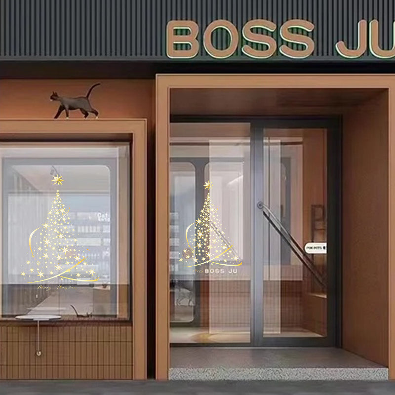 Christmas tree window stickers 8