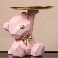 Geometric Bear Resin Storage Bowl 0