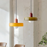 KristallLicht™ metal-glass pendant light 1
