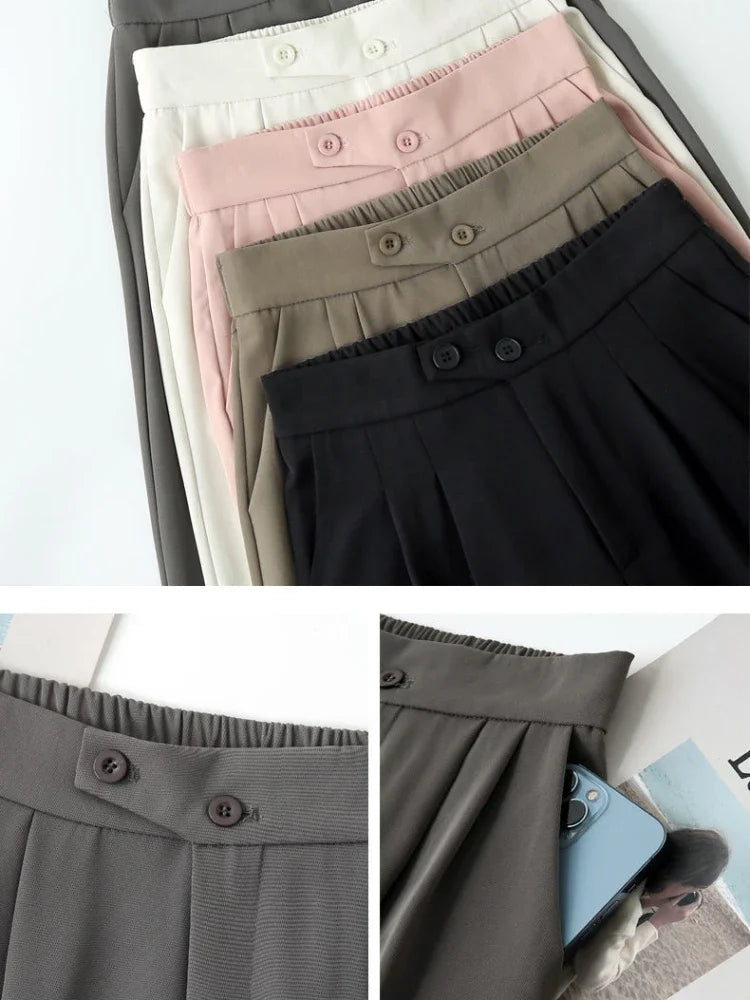 Krystalle™ Maßgeschneiderte Plissee-Hose im entspannten Stil