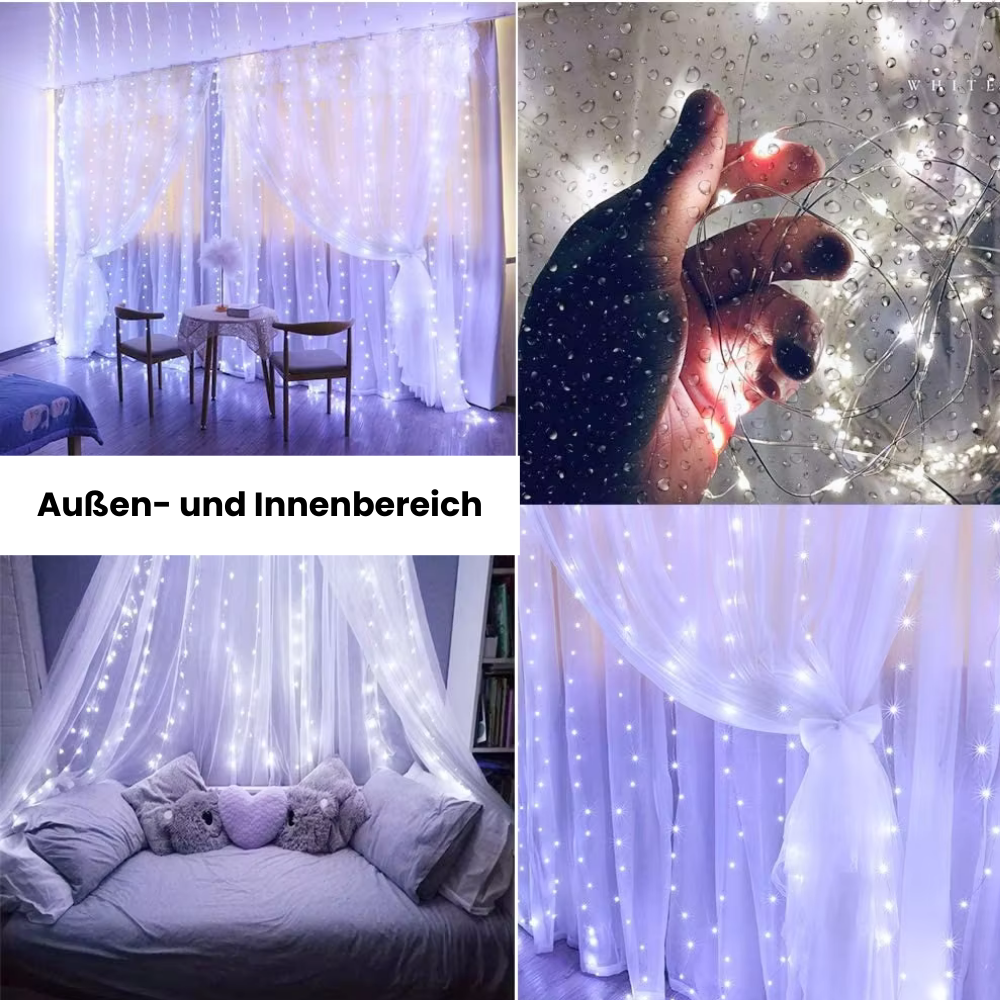 LED light chain for curtains with remote control 1