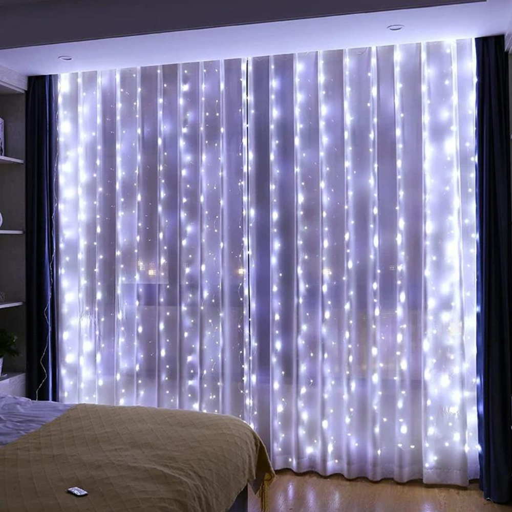 LED light chain for curtains with remote control 4