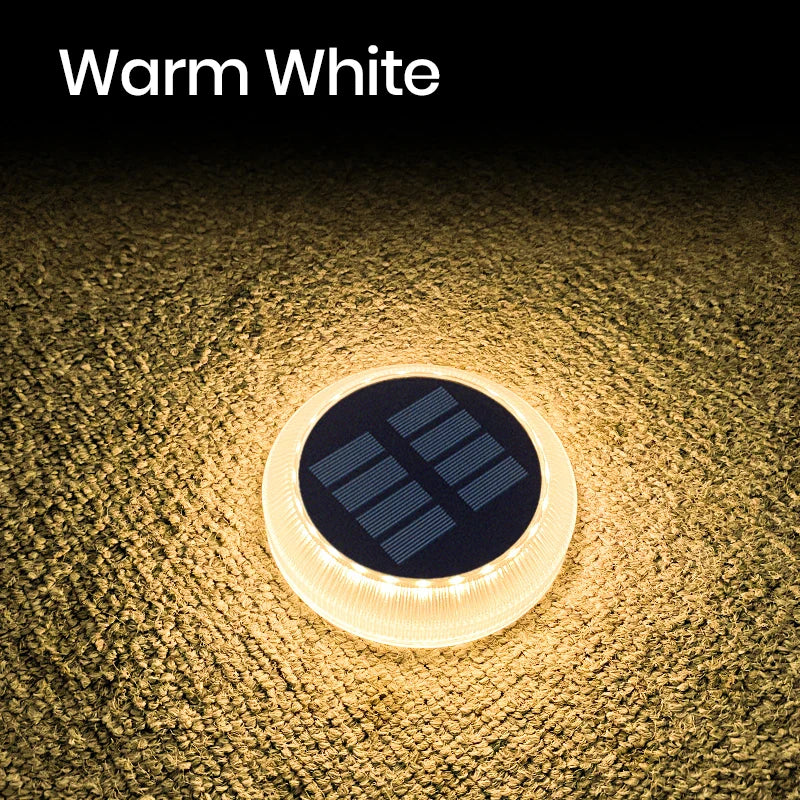 LumaPath Solarleuchten Set | IP68 Wasserdicht | Kabellos & Selbstklebend | 360° Licht 8