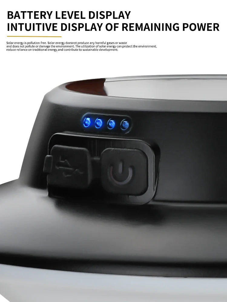 LumiCamp Pro | Solar Campinglampe | Vielseitig & Robust | Wiederaufladbar 5