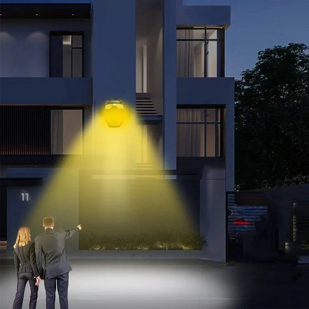 LumoLite | Solar Wandleuchte Außen | Bewegungsmelder 5 Lichtmodi | IPX4 Wetterfest 0