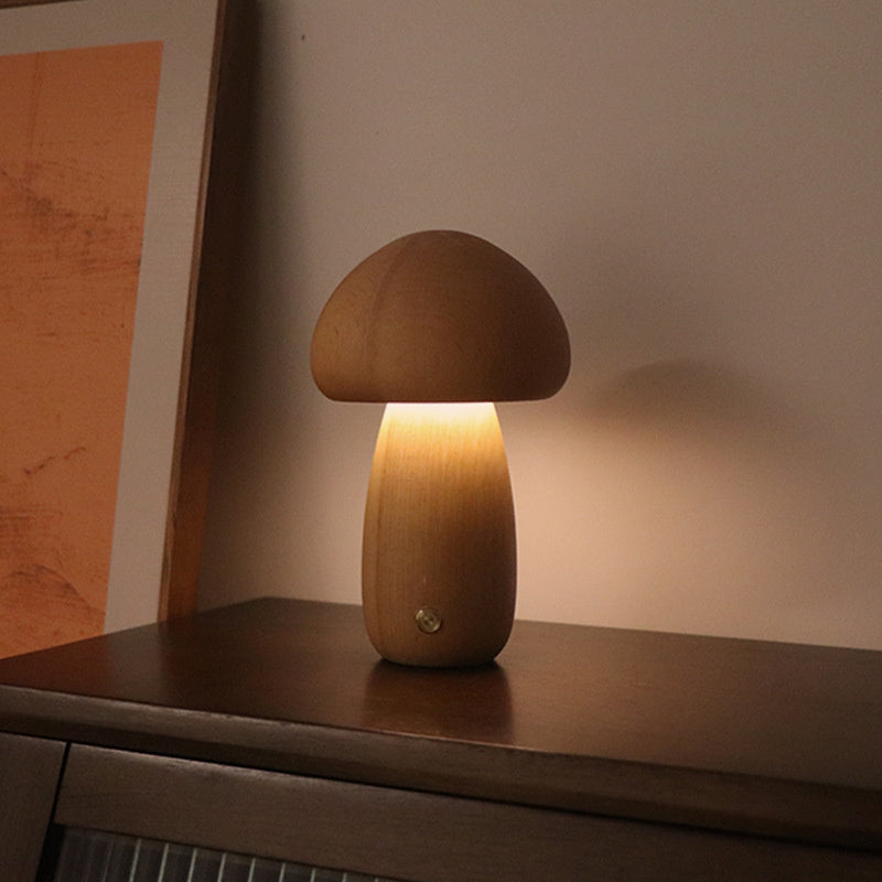 MushLights™ | Dimmable wooden mushroom lamp 10
