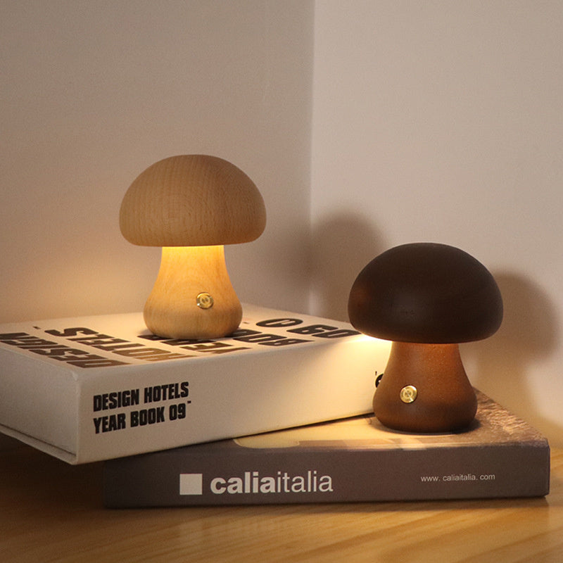 MushLights™ | Dimmable wooden mushroom lamp 3