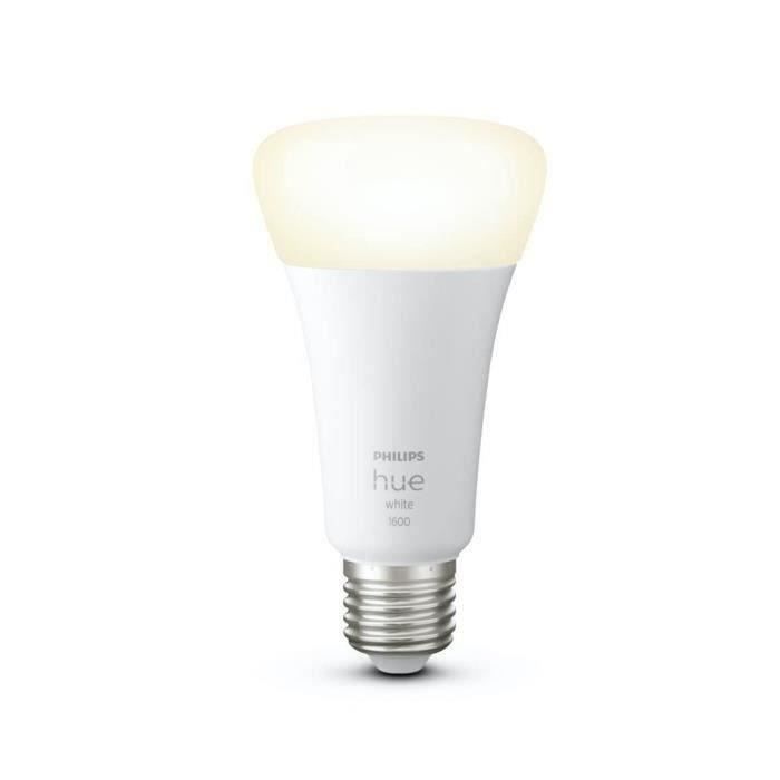 Philips Hue White, LED Verbonden LED E27 100W, 1600 Lumen, Bluetooth-compatibel, werkt met Alexa, Google, Homekit