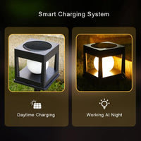 SolarGlow Pillar Light | Solarbeleuchtung für Außenbereich | 8 Stunden Leuchtdauer | Wetterfest 4