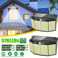 SolarMax | LED Strahler Außen | 576 LEDs Bewegungssensor | IP65 Solar Flutlicht 6