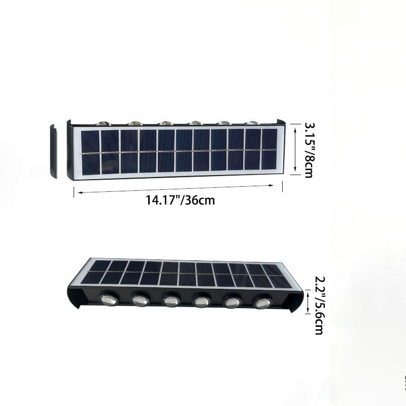 SolaraMax Solar-Wandleuchte | Modernes Design | Solarbetrieben | IP56 Wasserdicht | Energieeffizient 8