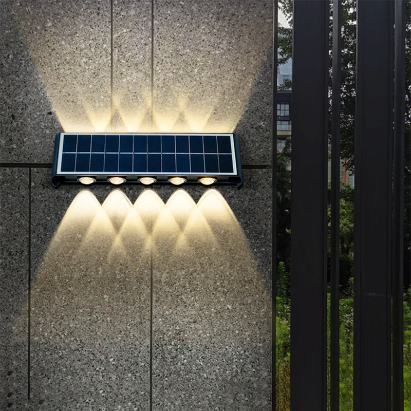 SolaraMax Solar-Wandleuchte | Modernes Design | Solarbetrieben | IP56 Wasserdicht | Energieeffizient 9