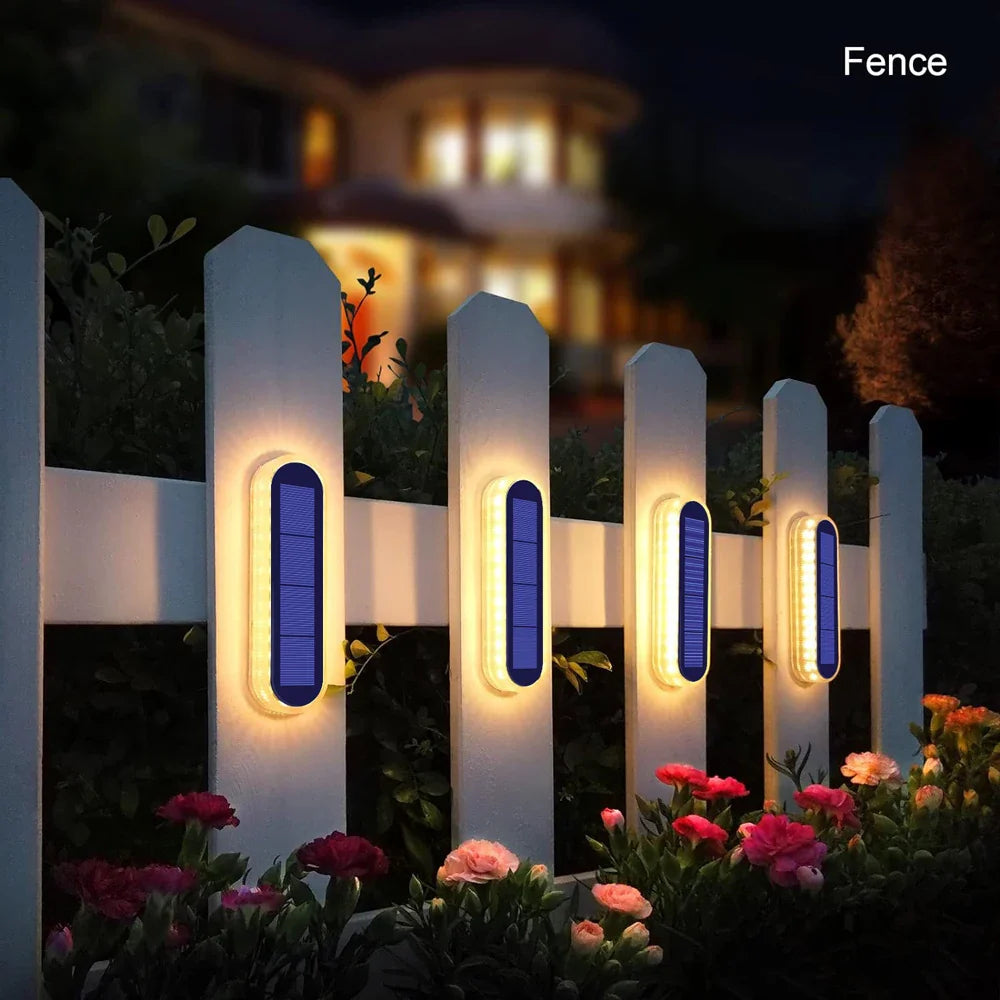 Stellora Solarlicht | 360° LED Stufenbeleuchtung | IP68 | Warm-/Kaltweiß/Blau | 10h Laufzeit 1