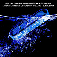 Stellora Solarlicht | 360° LED Stufenbeleuchtung | IP68 | Warm-/Kaltweiß/Blau | 10h Laufzeit 4