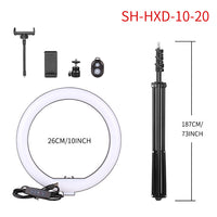 LED Ring Light, Bluetooth afstandsbediening, statiefstandaard