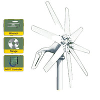 Windturbinegenerator, 1000w Vermogensopbrengst, Gratis Energieopwekking