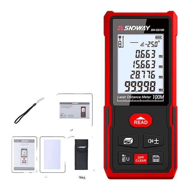 Laser afstandsmeter, hoge nauwkeurigheid, digitaal meetlint