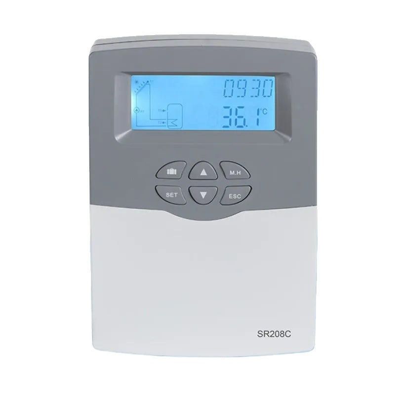 Zonneboiler Controller, optioneel met Wi-Fi, 3 sensoren