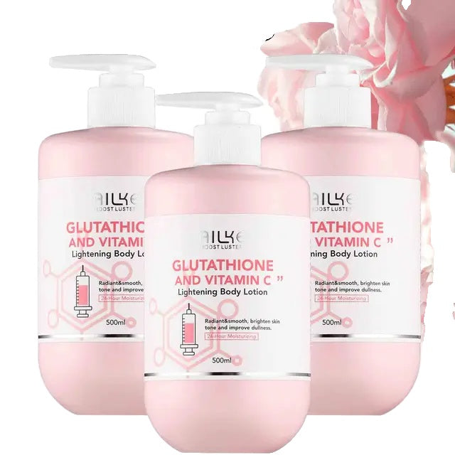 Glutathion & Vitamine C Set, Verlichtende Lotion, Hydraterende Crème