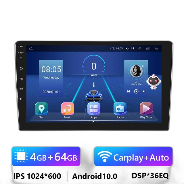 7/9/10.1 2Din Android-autoradio - 8G 128G multimedia-videospeler