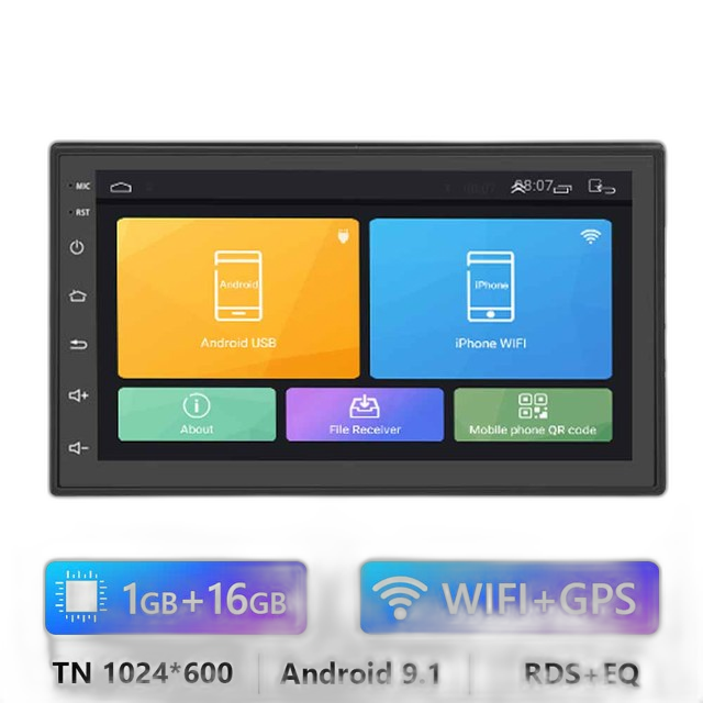 7/9/10.1 2Din Android-autoradio - 8G 128G multimedia-videospeler