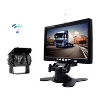 Draadloze achteruitrijcamera, 7 inch HD TFT LCD-monitor, voertuigback-up voor vrachtwagens en campers.