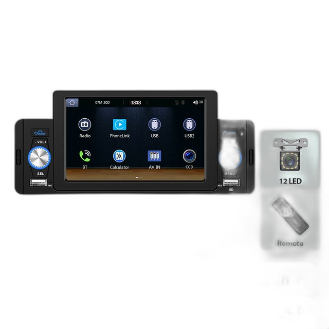 Auto Radio MP5, Bluetooth Connectiviteit, Carplay Integratie