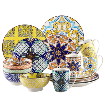 Porseleinen Servies Set, Jasmin Patroon, 16/32/48-Delig