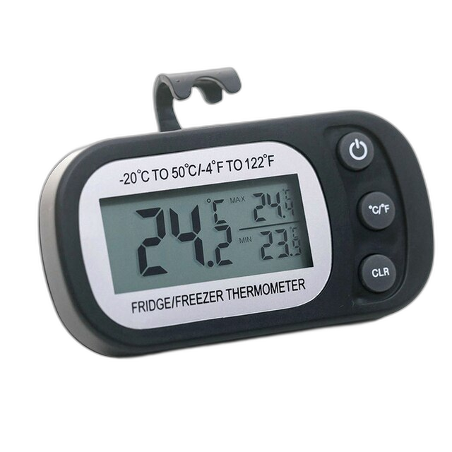 Digitale waterdichte thermometer - groot scherm, hangende koelkast met