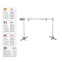 Elektrische BBQ Rotisserie Grill Kit, Zware Uitvoering, Roestvrij Stalen Zeshoekige Spitstang