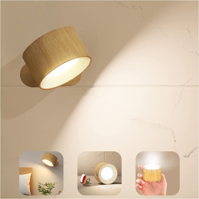 1+1 GRATIS | LumiPod - Drehbare kabellose LED-Wandleuchte 10