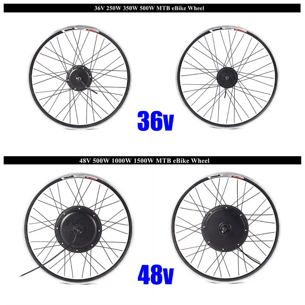 Elektrisch Fiets Conversie Kit, 48V 1000W, 20 inch