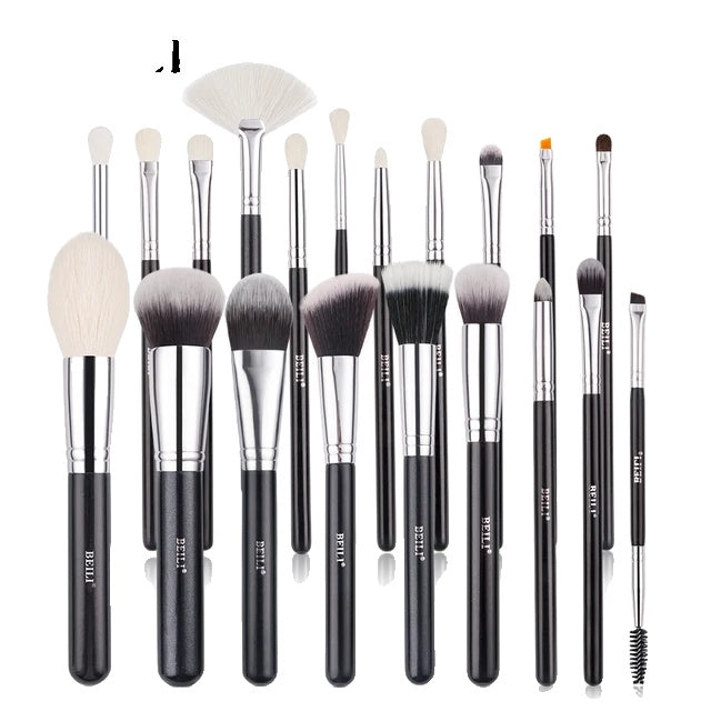 Make-up kwasten set, Professioneel, Natuurlijk geitenhaar