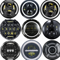 Jeep Wrangler LED Koplampen, 7 Inch, Groot/Laag Licht