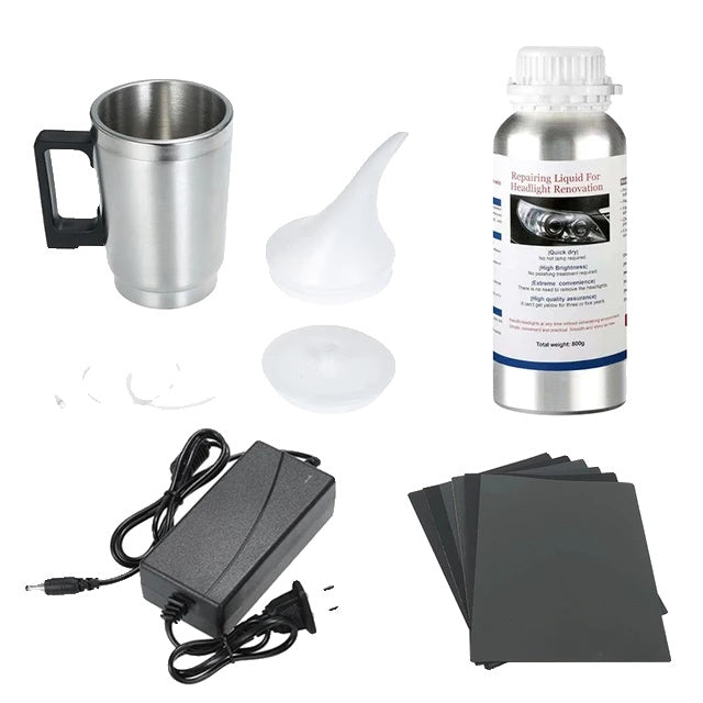 Koplamp Restauratie Kit, 800ML Vloeibaar Polymeer, Autoverzorgingsgereedschap