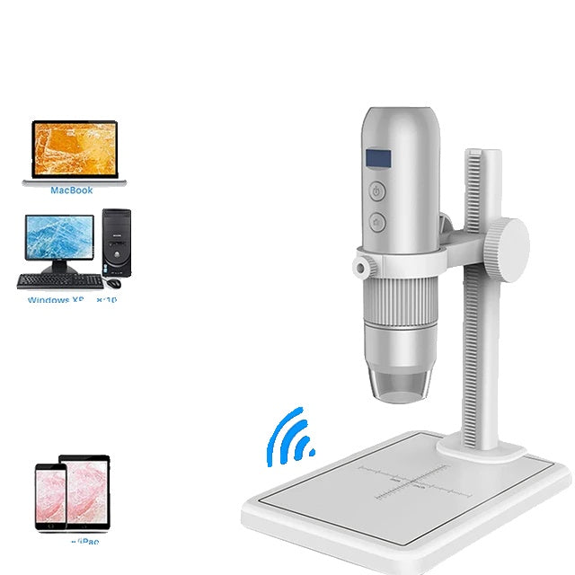 Draadloze Digitale Microscoop, Verstelbare Vergroting, 5 Inch Scherm