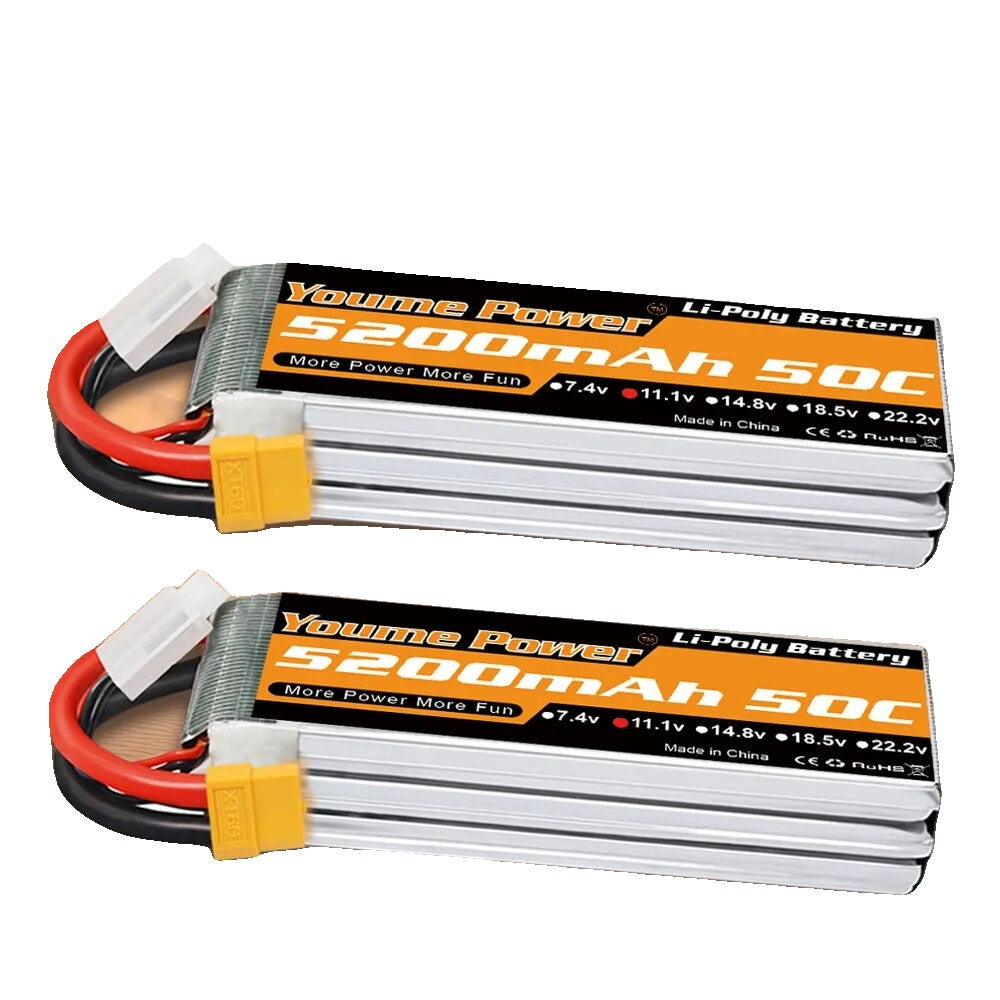 RC Lipo Batterij, Hoge Capaciteit, XT60 Connector