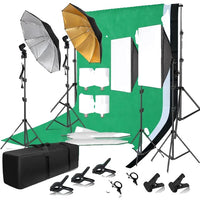 Fotografie Verlichtingsset, Softbox Verlichting, Achtergrondframe