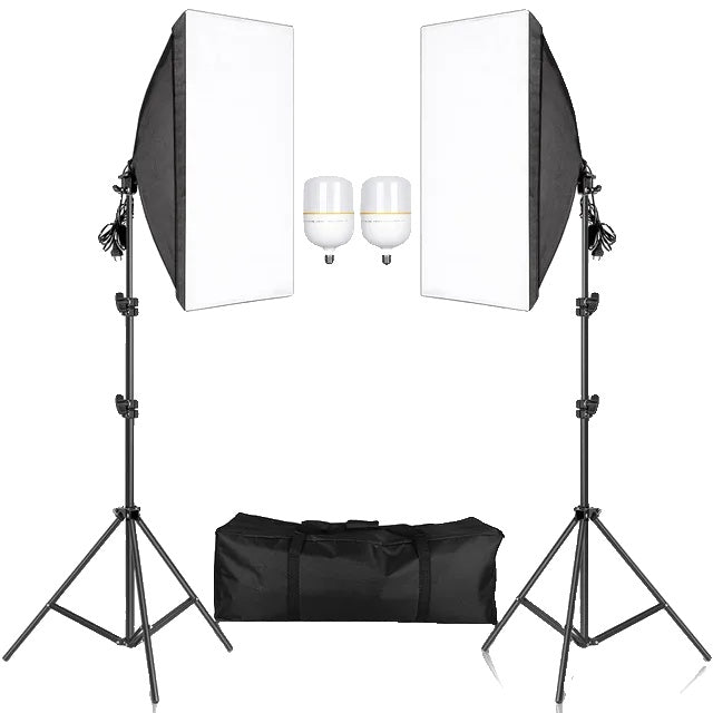 Fotografie Softbox Verlichtingssets, 50x70CM, Continu Lichtsysteem