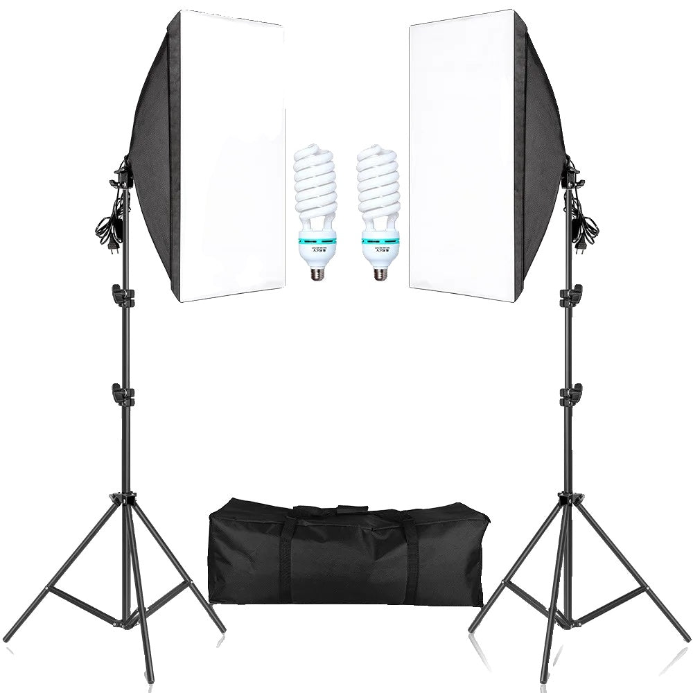 Fotografie Softbox, Continu Lichtsysteem, 2M Statiefstandaard