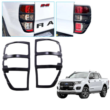 Ford Ranger Achterlicht Cover, Mat Zwart, Geschikt voor 2015-2022 Wildtrak en Raptor