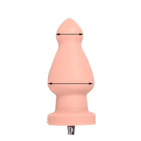 Seksmachine opzetstuk, VAC-U-Lock, grote zwarte en vleeskleurige dildo's.