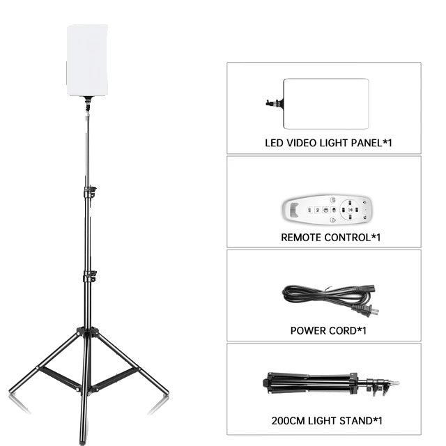 LED Video Licht, 90W, Dimbaar