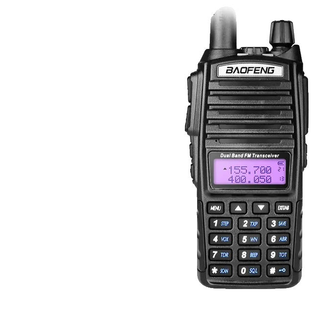 Baofeng UV-82 Walkie Talkie, 8W Vermogen, Dubbele PTT Functie