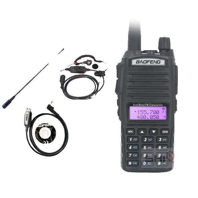 Baofeng UV-82 Walkie Talkie, 8W Vermogen, Dubbele PTT Functie