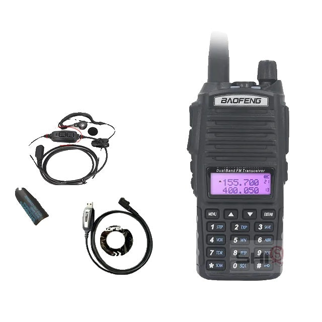 Baofeng UV-82 Walkie Talkie, 8W Vermogen, Dubbele PTT Functie