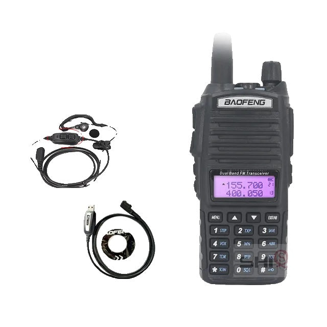 Baofeng UV-82 Walkie Talkie, 8W Vermogen, Dubbele PTT Functie