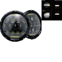 Jeep Wrangler LED Koplampen, 7 Inch, Groot/Laag Licht